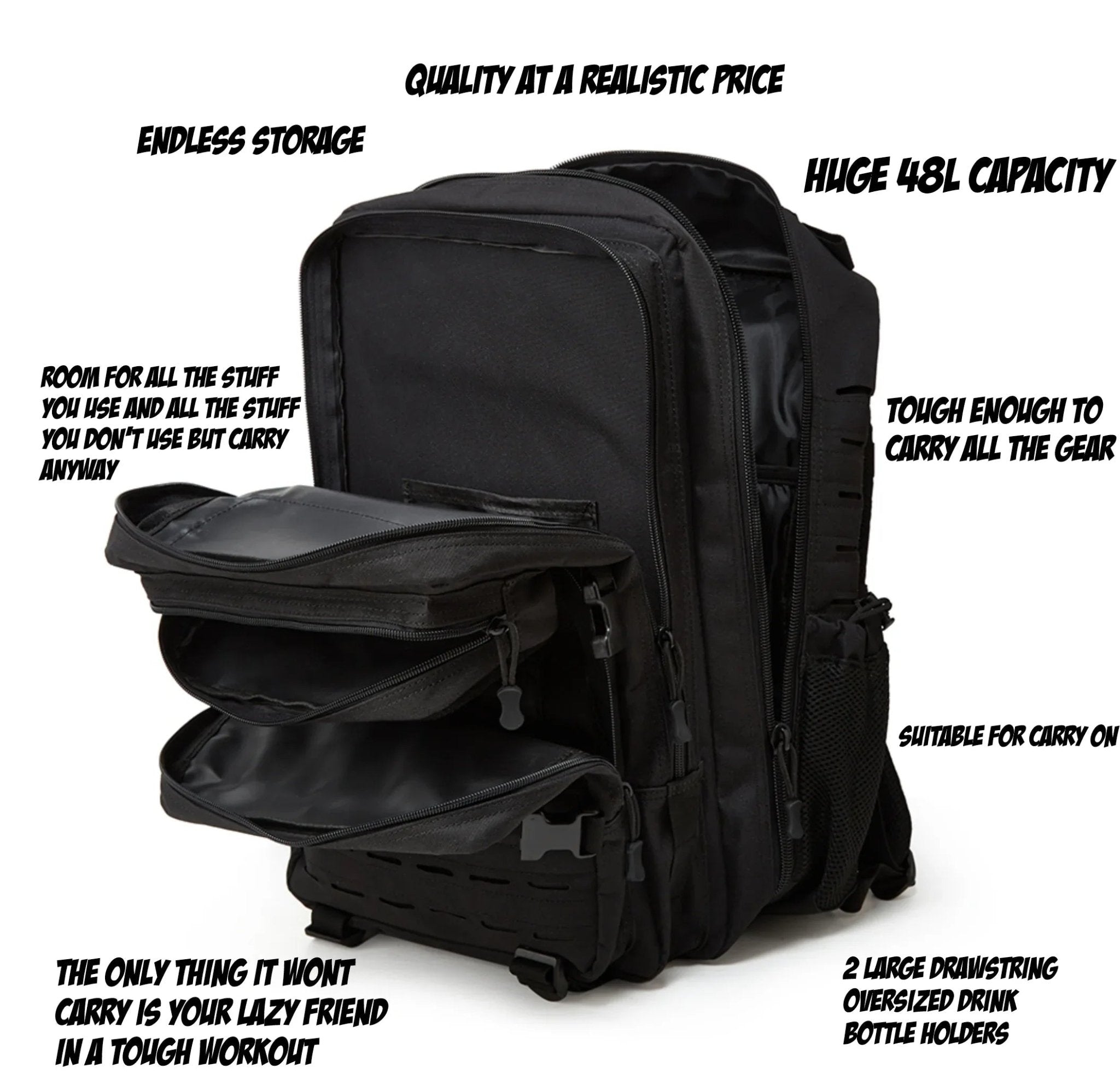 Buff Roo Knee Sleeves + 48L Gym Backpack Bundle – Save on Training Essentials - Buff Roo Fitness