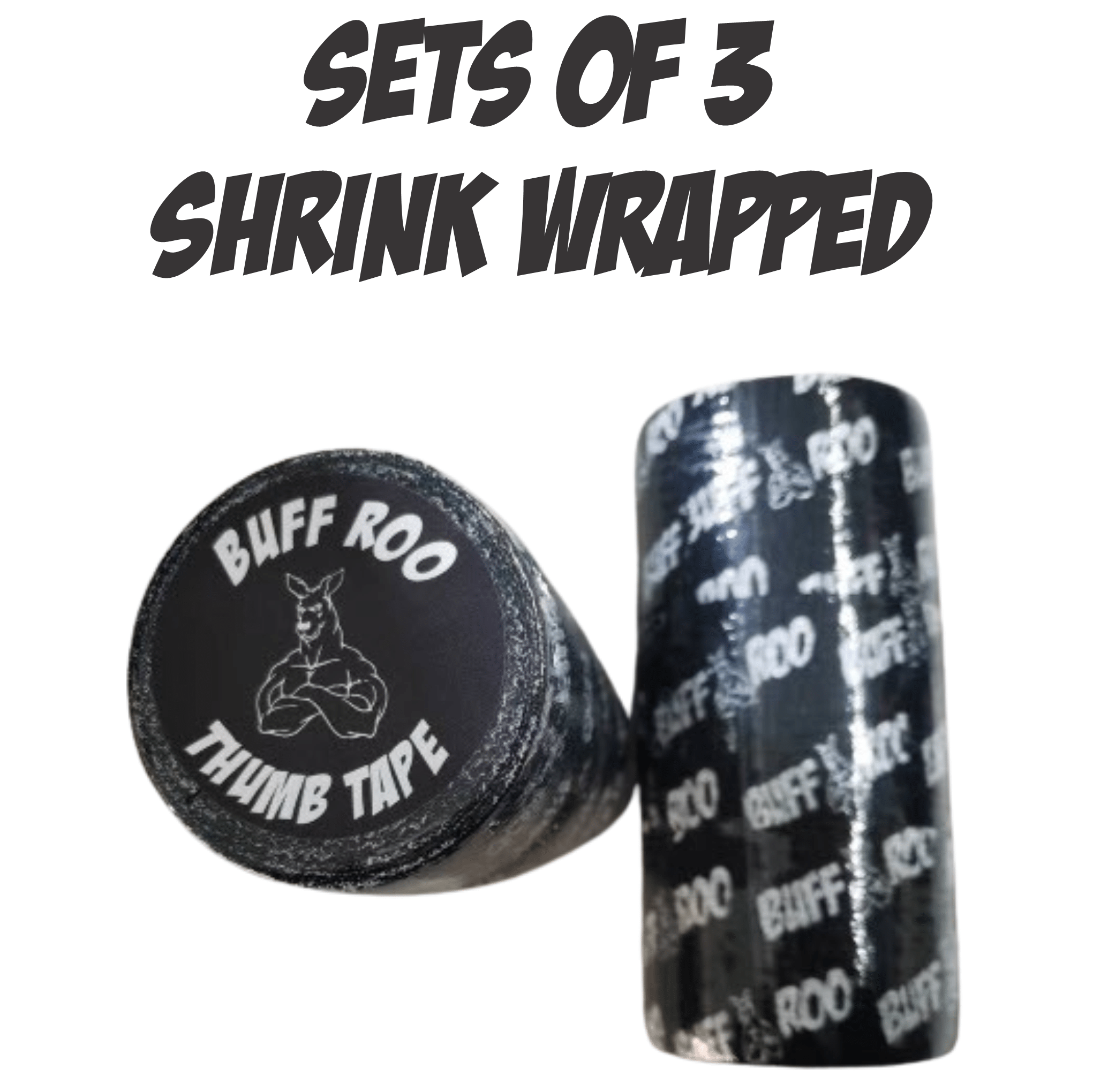 Buff Roo Thumb Tape – 7m Hook Grip Tape for Weightlifting & CrossFit - Buff Roo Fitness